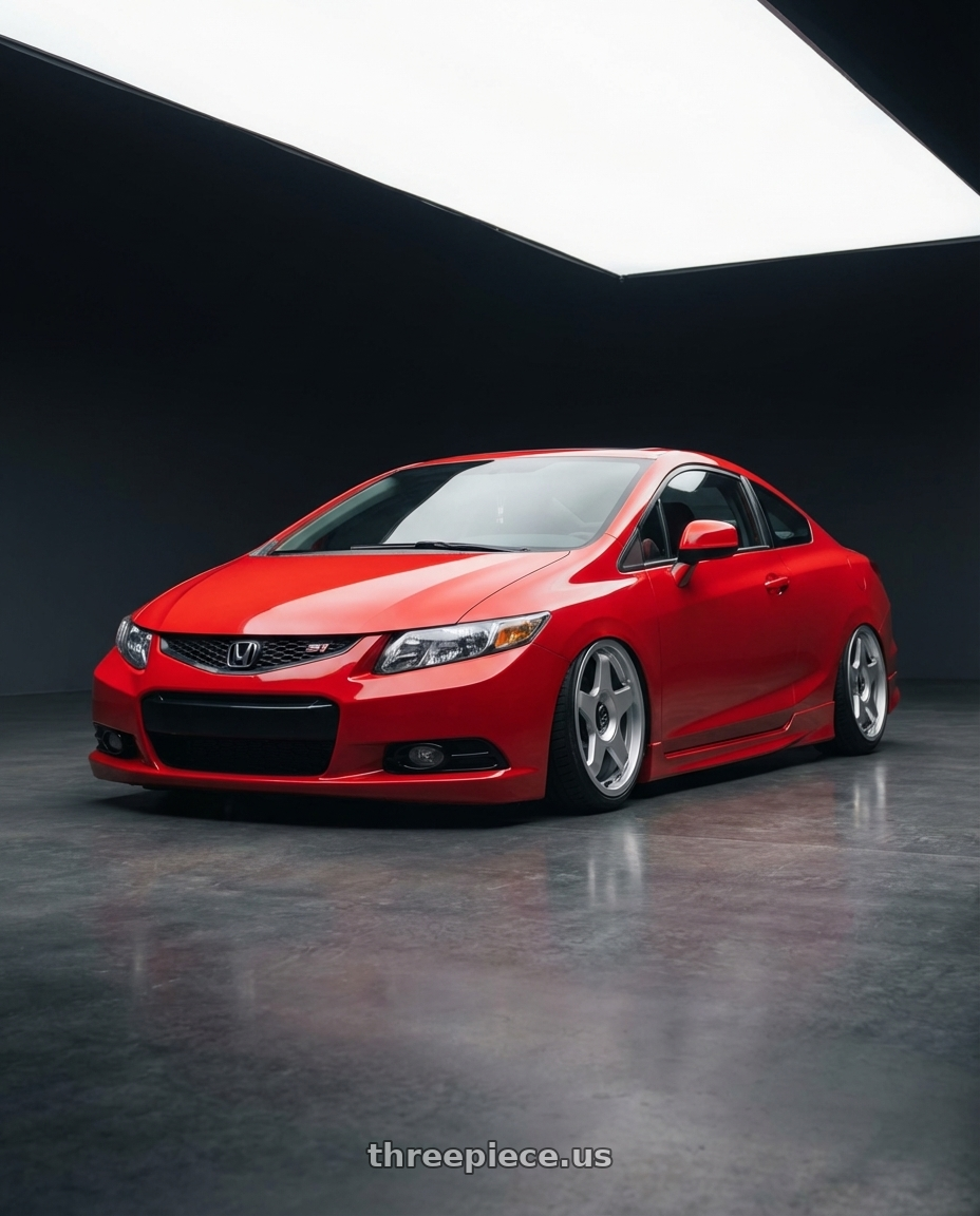 2011 Honda Civic Si with fifteen52 CHICANE 5x114.3 / 5x100 18x8.5 +35 SPEED SILVER (GLOSS SILVER) wheels