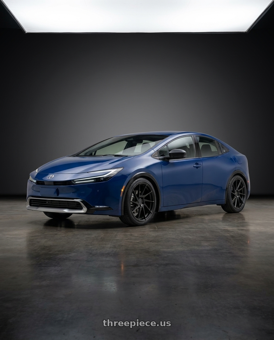 2024 Prius Prime Xse with Aodhan AH09 5x114.3 18x8.5 +35 Matte Black wheels