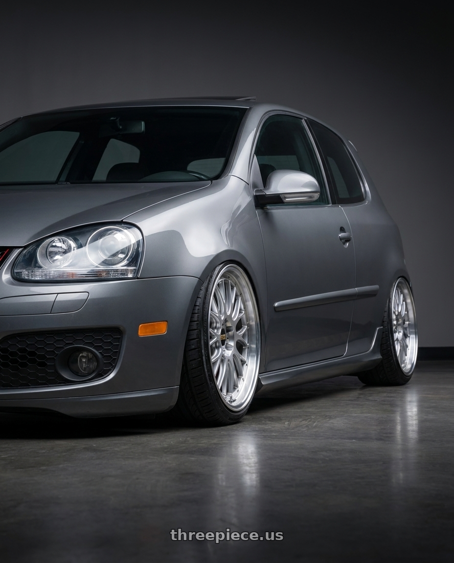 2009 VW GTI with BBS FS 5x112 19x9.5+45 Diamond Silver wheels