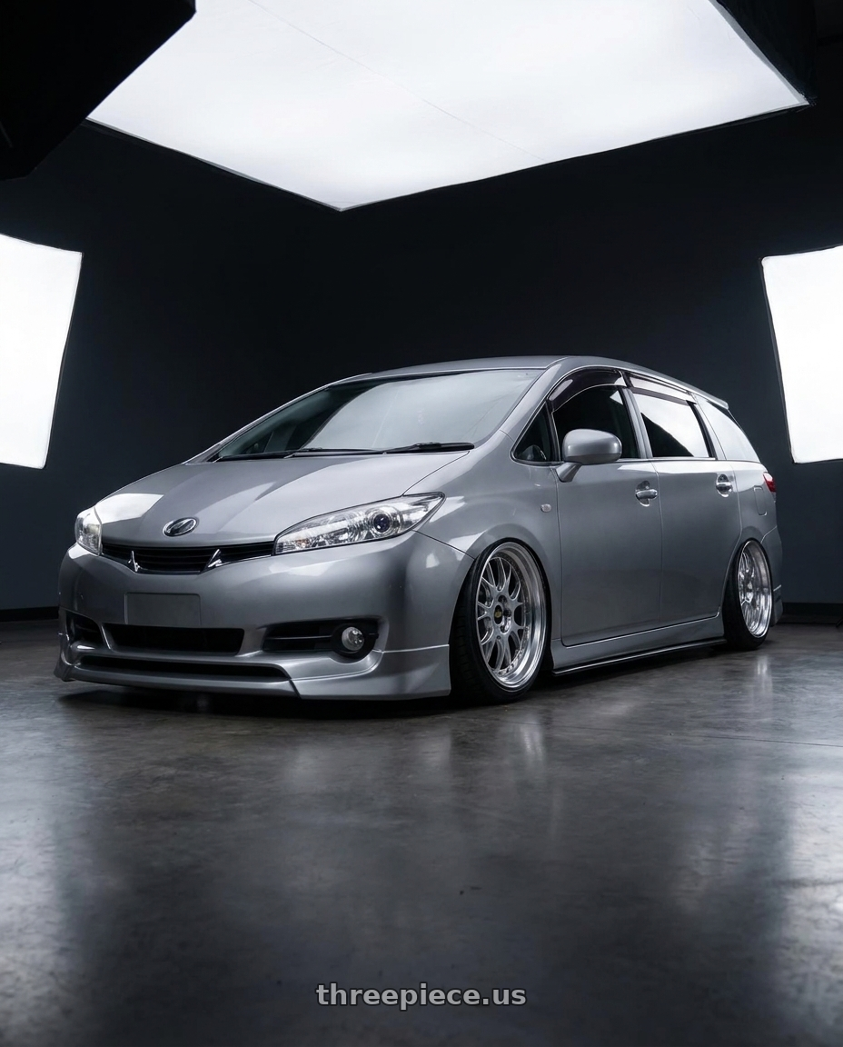 2009 toyota wish with BBS LM-R 5x114.3 19x8.5+43 Diamond Silver wheels