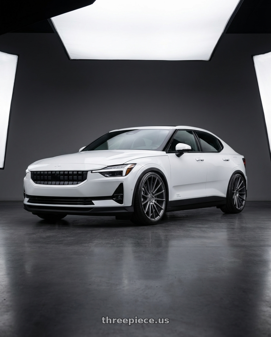 2022 Polestar 2 with Niche 1PC M157 FORM 5X112 20X10.5 +27 MATTE ANTHRACITE wheels
