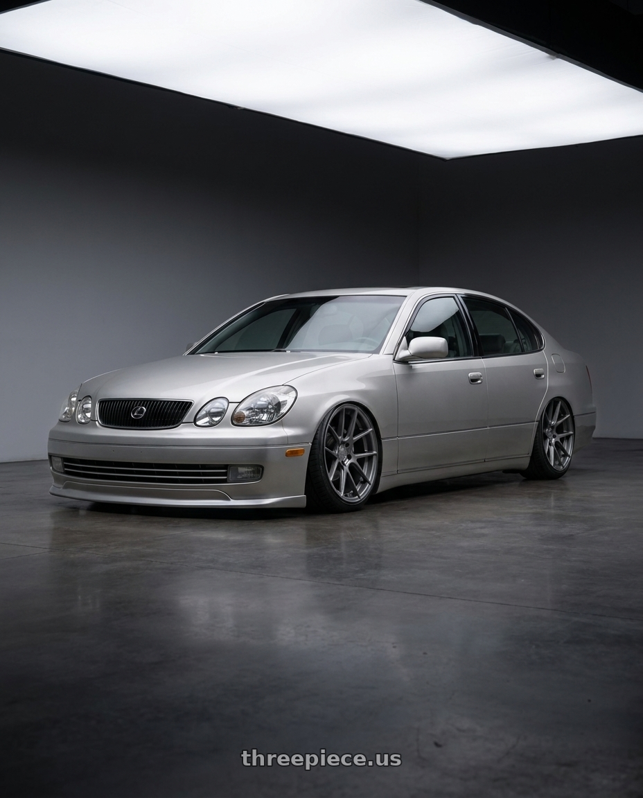 1999 Lexus Gs300 with Avant Garde Wheels M510 5X130 19x11 +52 Dolphin Grey wheels