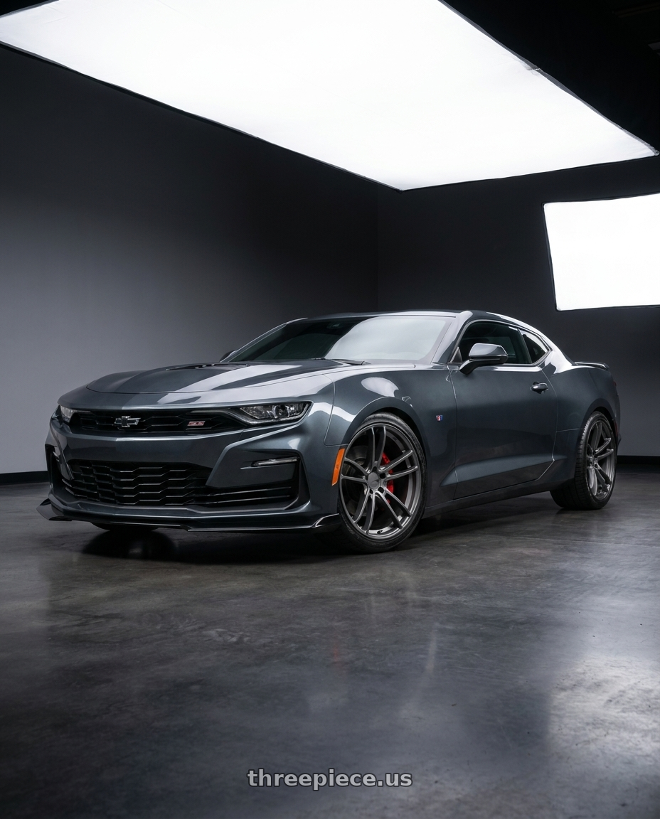 2021 Chevrolet Camaro SS with American Racing AR941 MACH FIVE 5X120 20X10 +22 GRAPHITE wheels