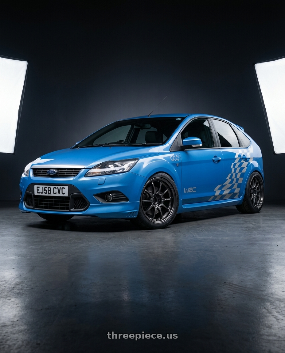 Ford focus zetec s 2008 with Volk Racing CE28N-PLUS 5x114.3 17x10 +44 DIAMOND DARK GUNMETAL wheels