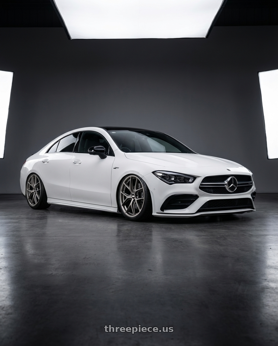 2023 Mercedes-Benz CLA C118 with BBS CC-R 5x112 19x9.5+46 Satin Platinum wheels
