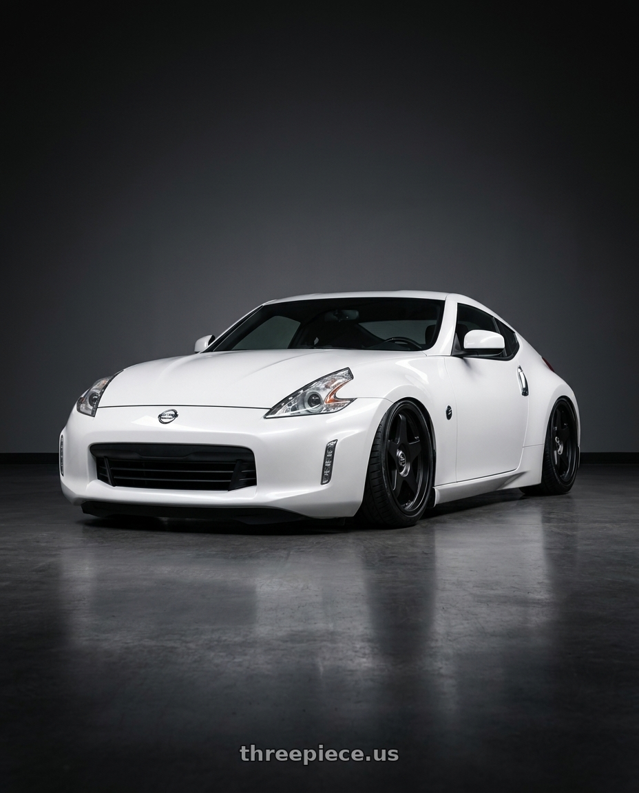 2019 Nissan 370Z with fifteen52 CHICANE 5x114.3 / 5x120 19x8.5 +35 ASPHALT BLACK (SATIN BLACK) wheels