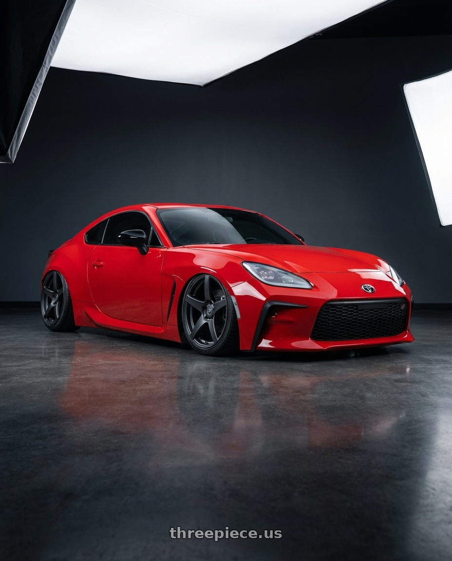 2024 Toyota GR86 with Forgestar CF5 5x114.3 18x9 +35 Satin Black wheels