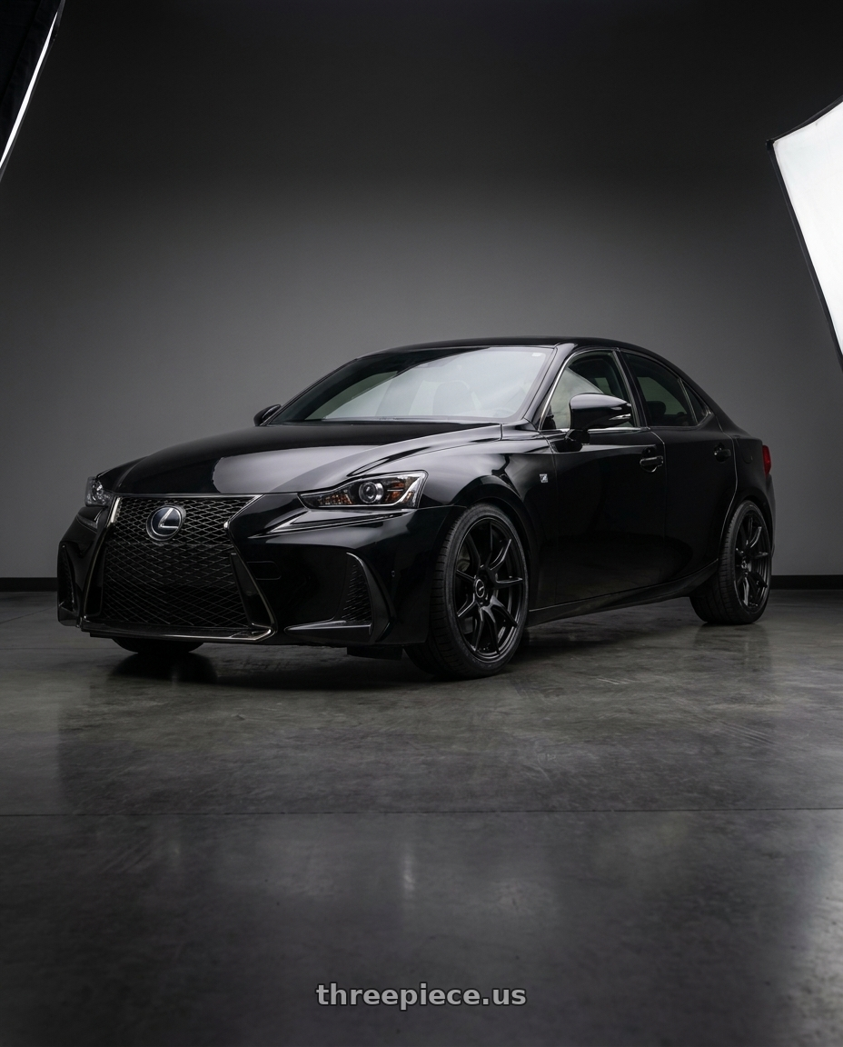 2018 Lexus IS350 with Enkei TS9 5x114.3 18x8.5+35 Black wheels