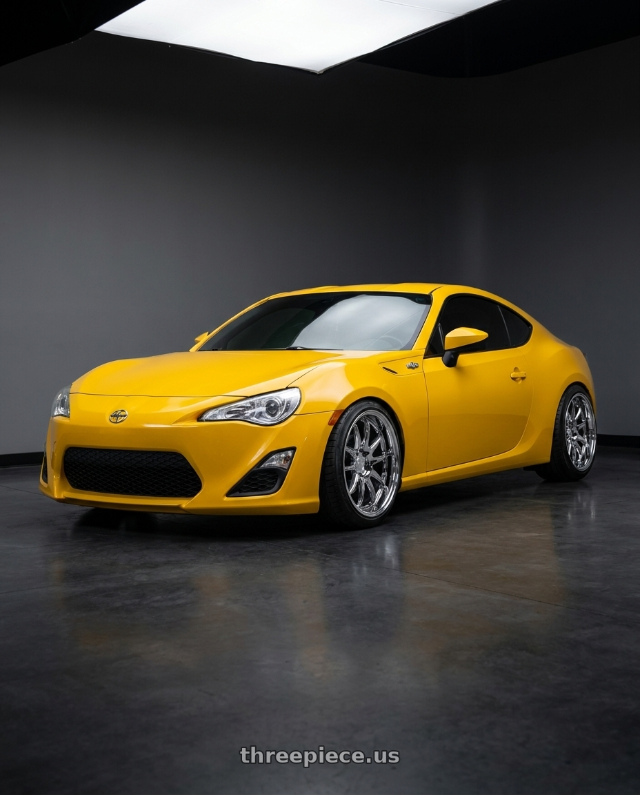 2015 SCION FRS with Aodhan DS02 5X100 18x9.5+35 Vacuum Chrome wheels