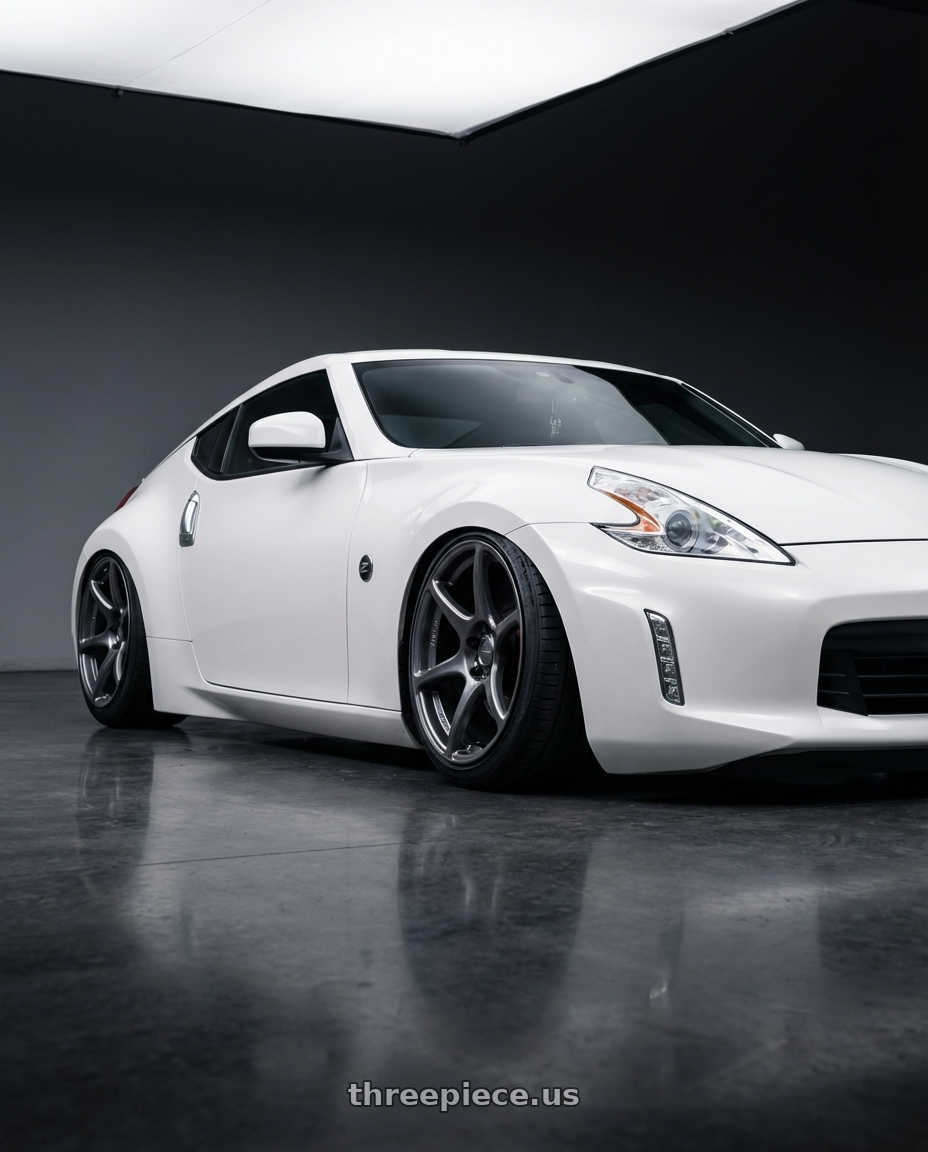 2019 Nissan 370Z with Kansei K11G Tandem 5x114.3 19x9.5 12 Gunmetal wheels