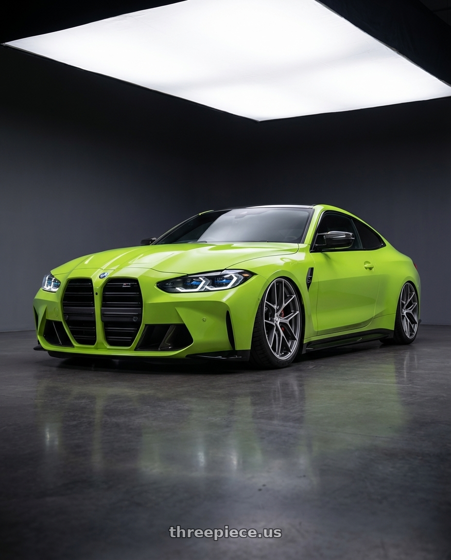 2024 BMW M4 G82 with BBS CC-R 5x112 19x9.5+42 Graphite w/ Diamond Cut Face wheels