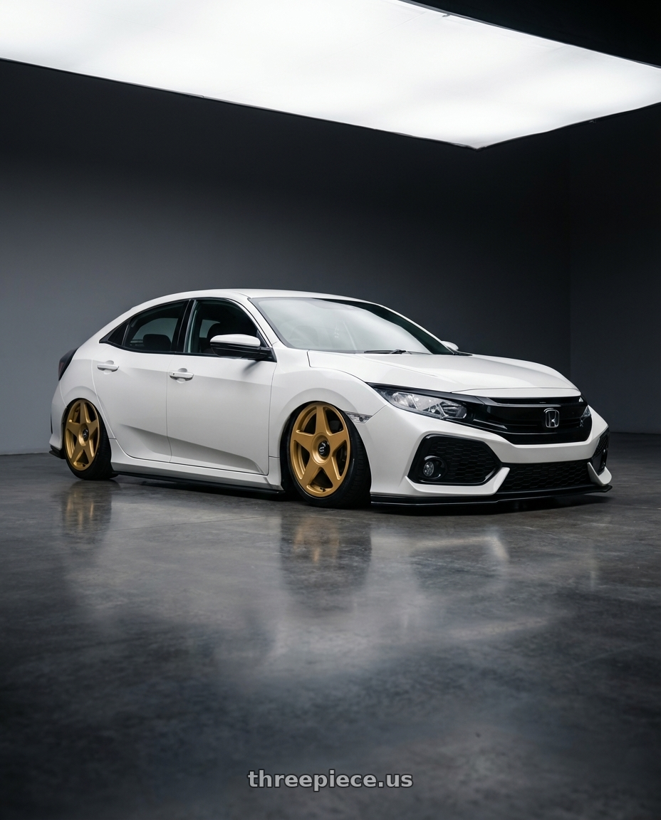 2019 Honda Civic with fifteen52 TARMAC EVO 5x114.3 / 5x120 19x8.5 +35 GOLD (GLOSS GOLD) wheels