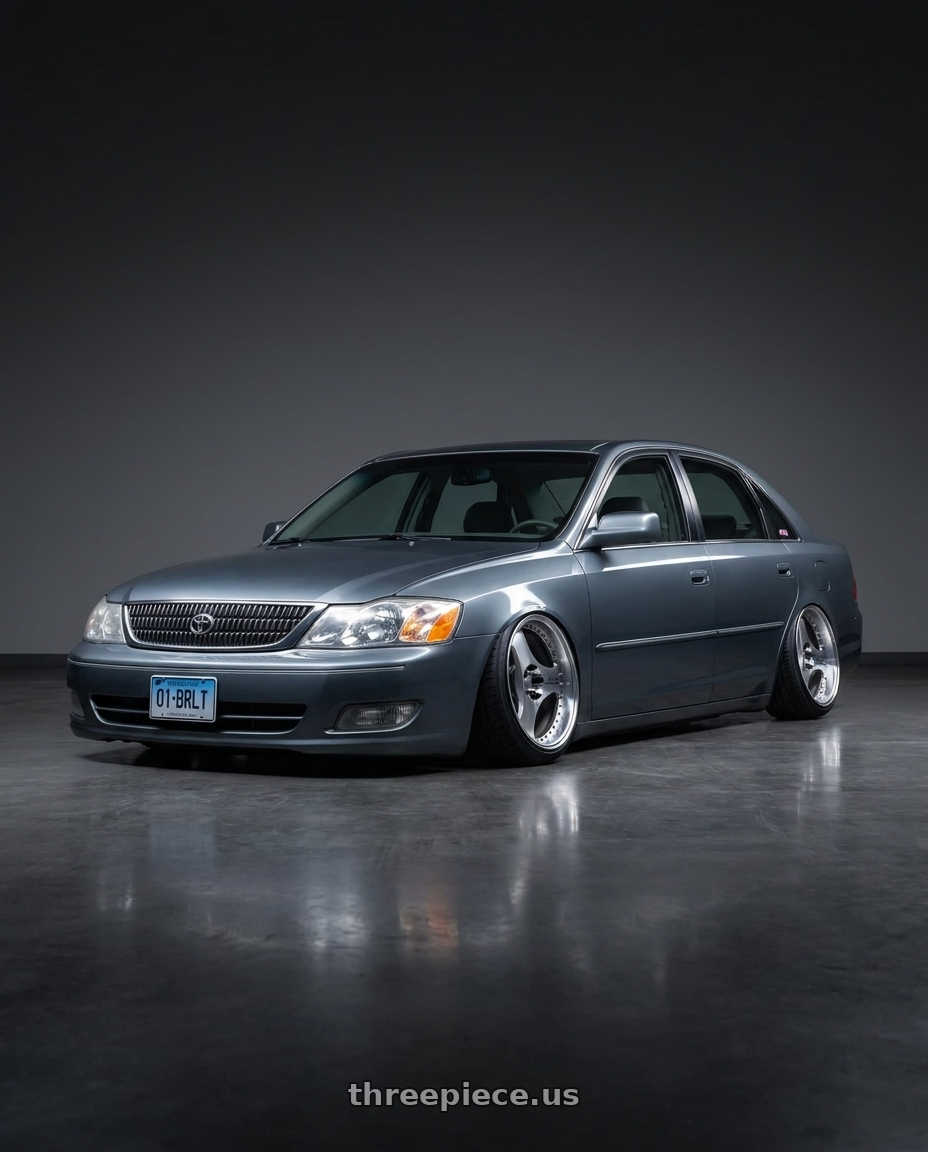 2004 toyota avaloin xls grey blue with Advan Racing ONI2 PROGRESSIVE 5x112 20x9.5 +25 MACHINING & DIAMOND CUT wheels