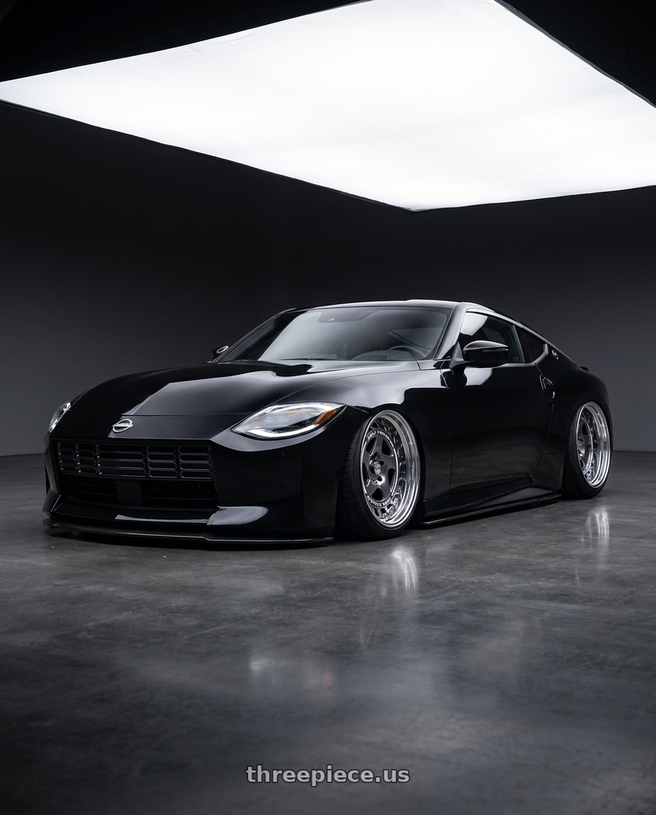 2025 Nissan Z with FORMULA AERO SPOKE 5x114.3 19X9+19 HP Disk Titan Silver wheels