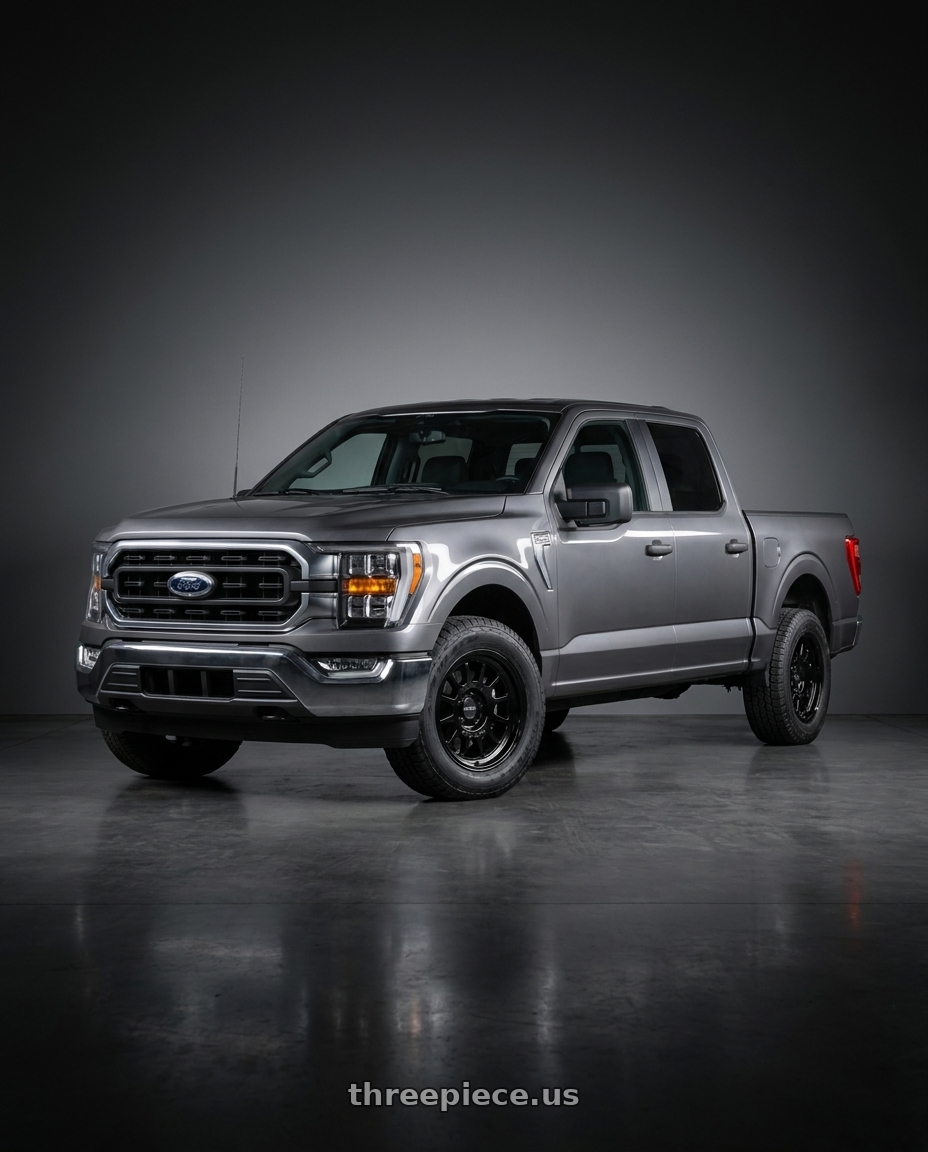 2021 Ford F-150 XL with Method Race Wheels 318B 6X135 17x8.5 +0 GLOSS BLACK wheels
