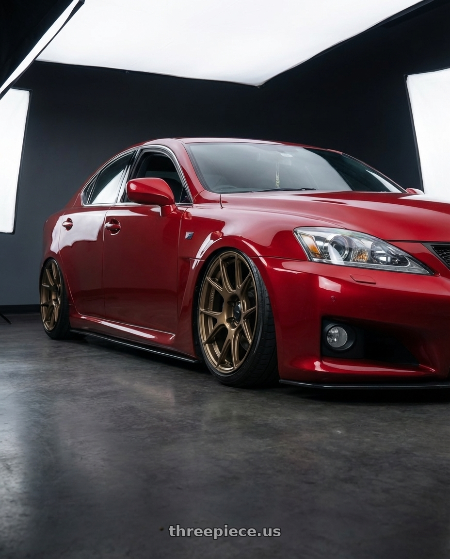 2012 Lexus IS-F with Konig Ampliform 5x114.3 19x9.5+25 Gloss Bronze wheels