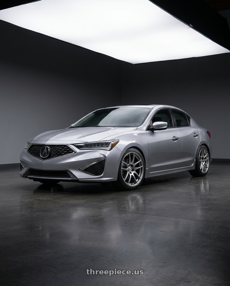 2020 Acura ILX with Work Emotion Cr Kiwami 5x114.3 17x7 +38 Gt Silver wheels
