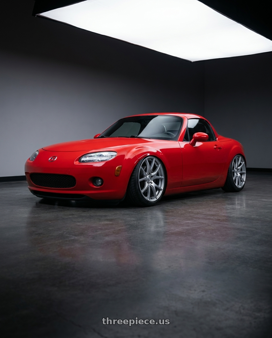 2012 Mazda MX-5 Miata NC with Ssr Gtv03 5x114.3 17x7+42  GLARE SILVER wheels