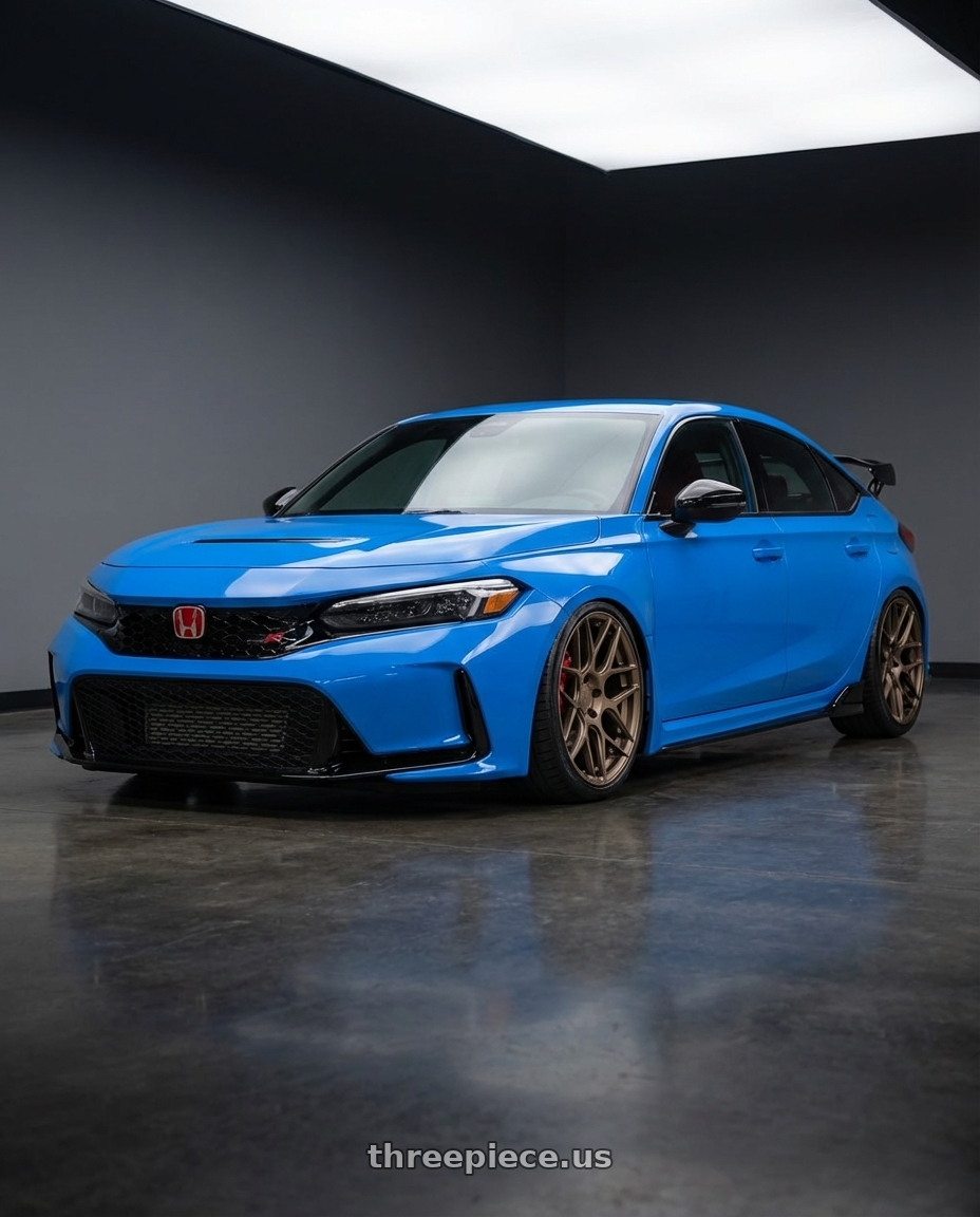 2020 Honda Civic Type R with Aodhan AFF2 5x120 19x9.5+35 Matte Bronze wheels