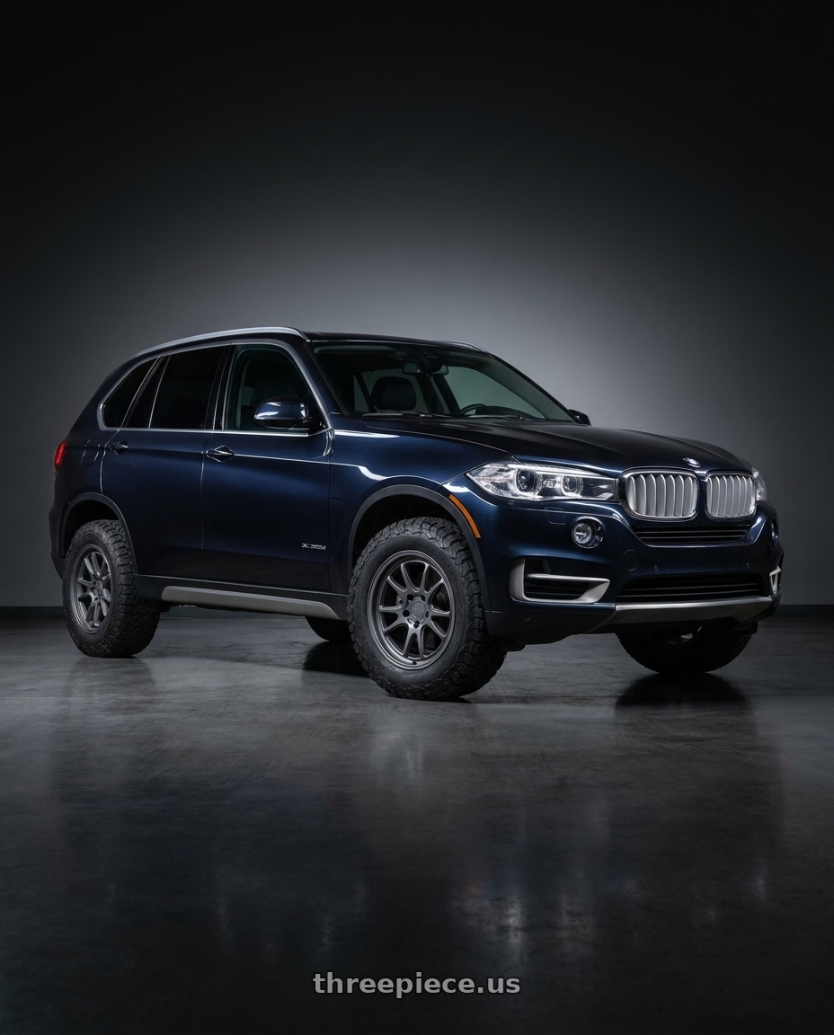 2015 BMW X5 xDrive35d imperial with Black Rhino Hard Alloys BTA 5x120 18x8 +30 BATTLESHIP GRAY wheels