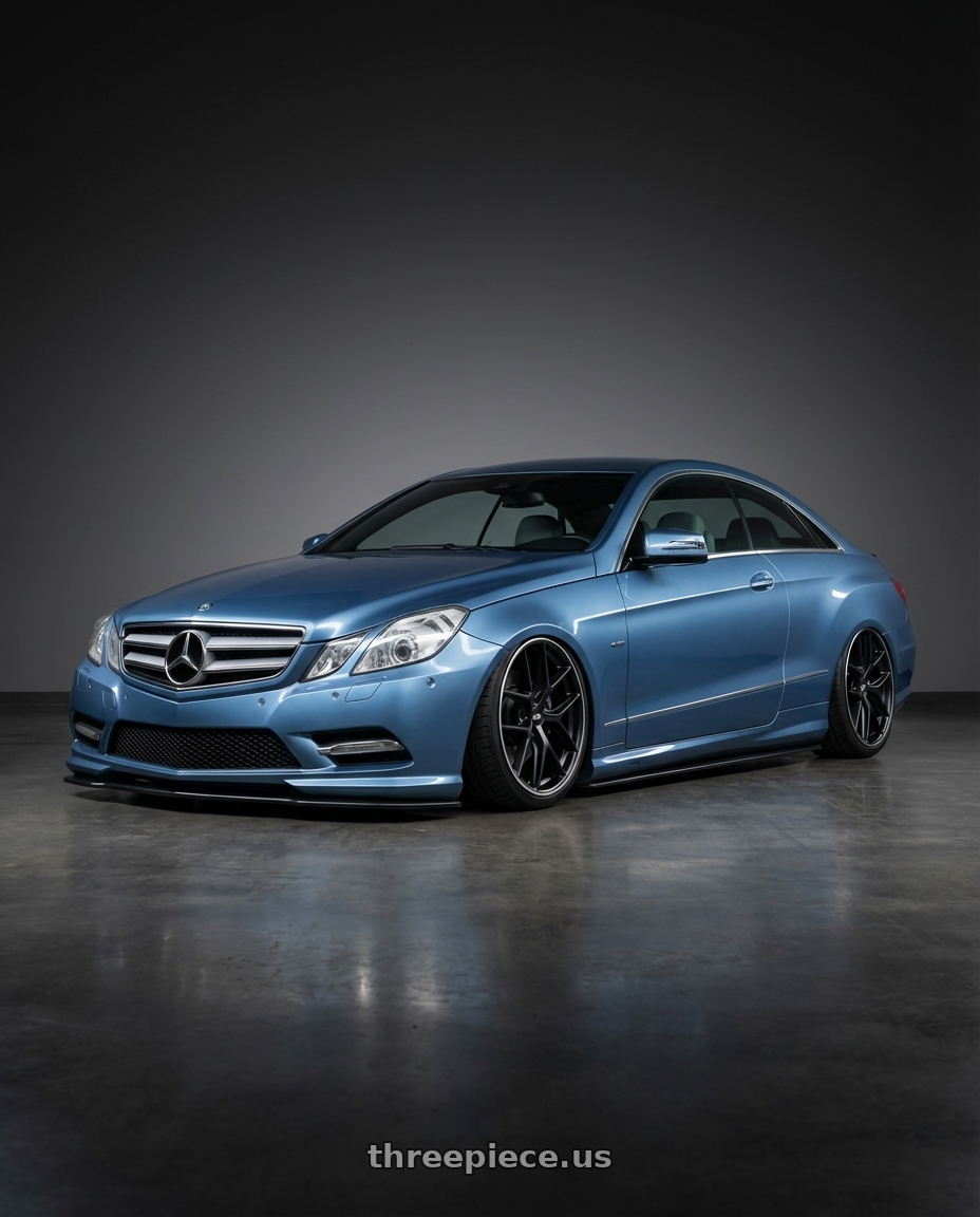 2014 Mercedes-Benz E-Class Coupe C207 with BBS CC-R 5x112 20x9.0+25 Satin Black wheels