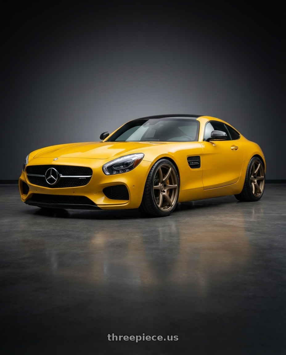 2019 Mercedes-Benz AMG GT with Kansei K11B Tandem 5X112 19x10.5 22 Bronze wheels