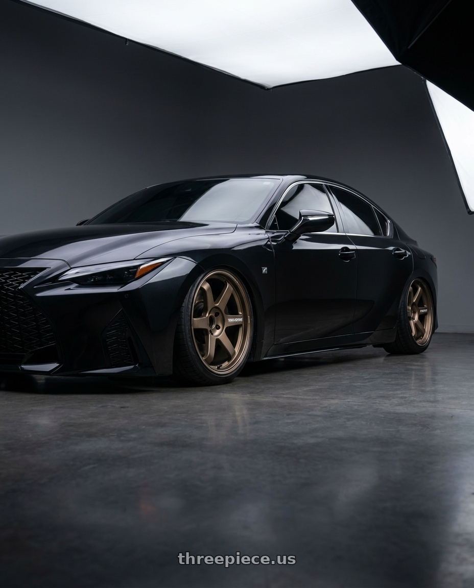 2023 lexus is350 with Volk Racing TE37 ULTRA M-SPEC 5x114.3 19x9.5 +22 BLAST BRONZE wheels