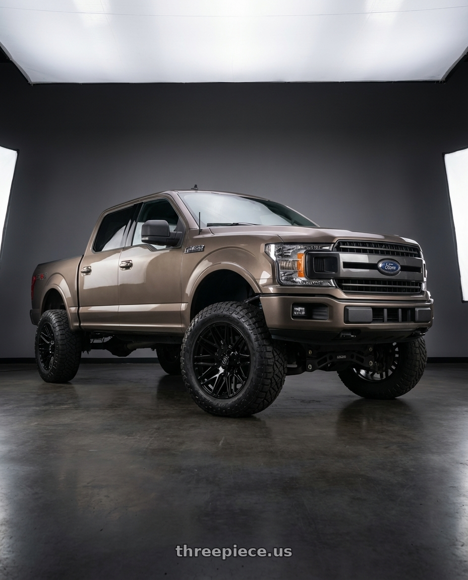 2019 Ford F-150 with Gear Off Road 770B 6X135/6x139.7 22x10 -19 Gloss Black wheels