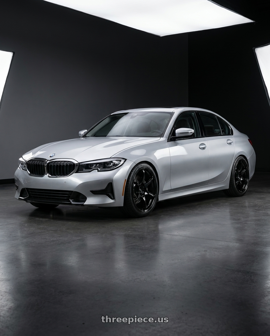 2023 BMW 3 Series G20 with Advan RGIII 5x112 19x8.5+45 Gloss Black wheels