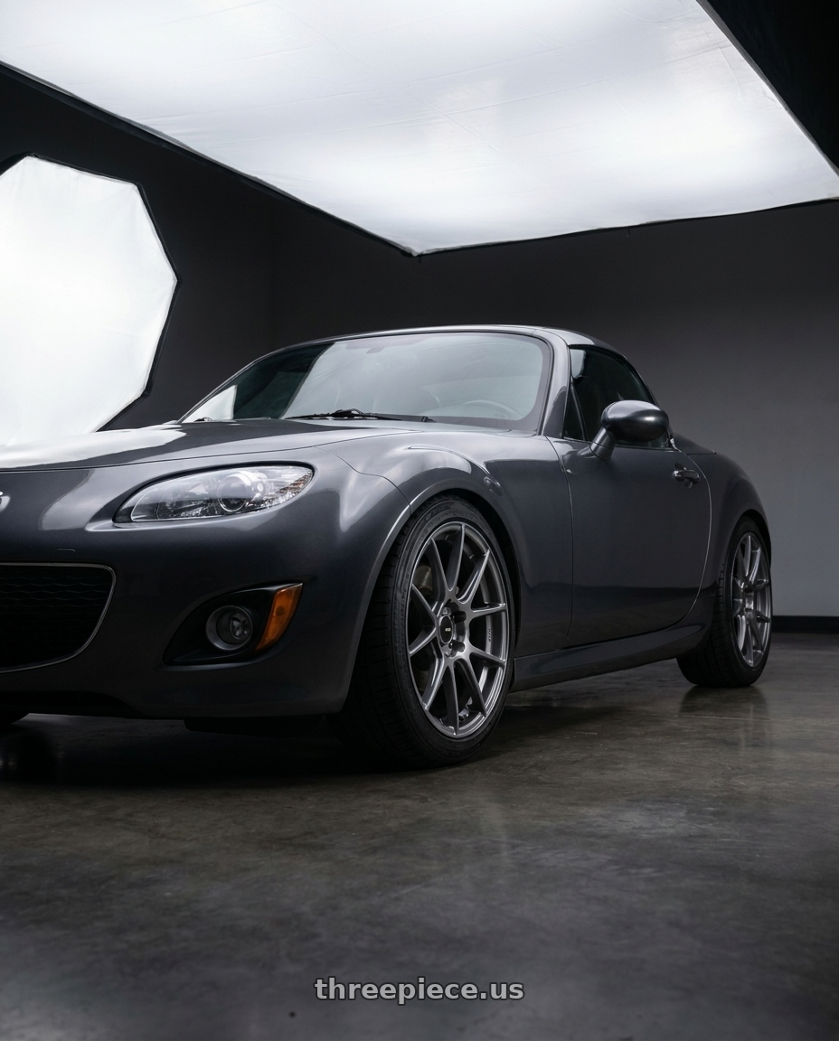 2014 Mazda Miata with Enkei TS-V 5x114.3 17x8+45 Storm Grey wheels