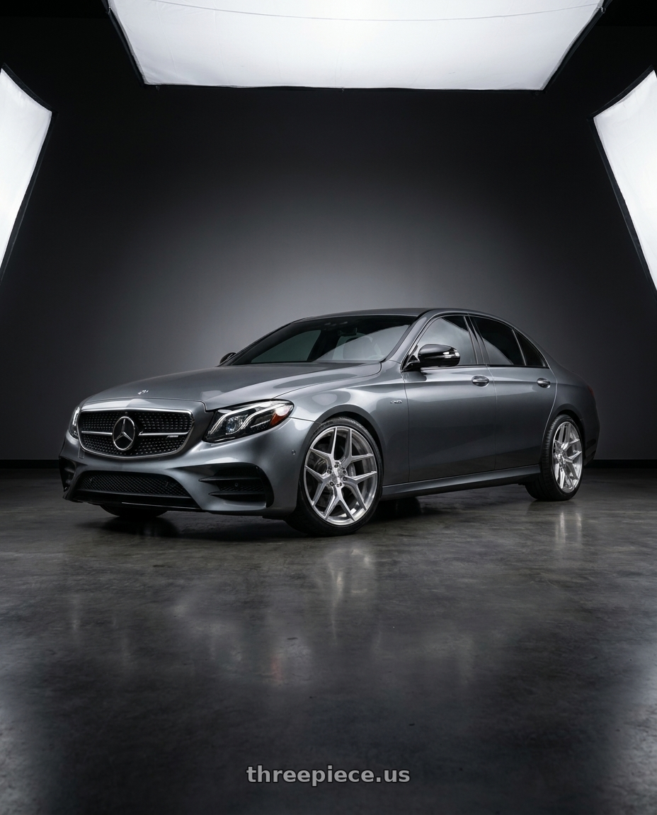 2017 Mercedes-Benz AMG E 43 with 4PLAY 4P06 5x127/5x139.7 22x10-18 Brushed wheels