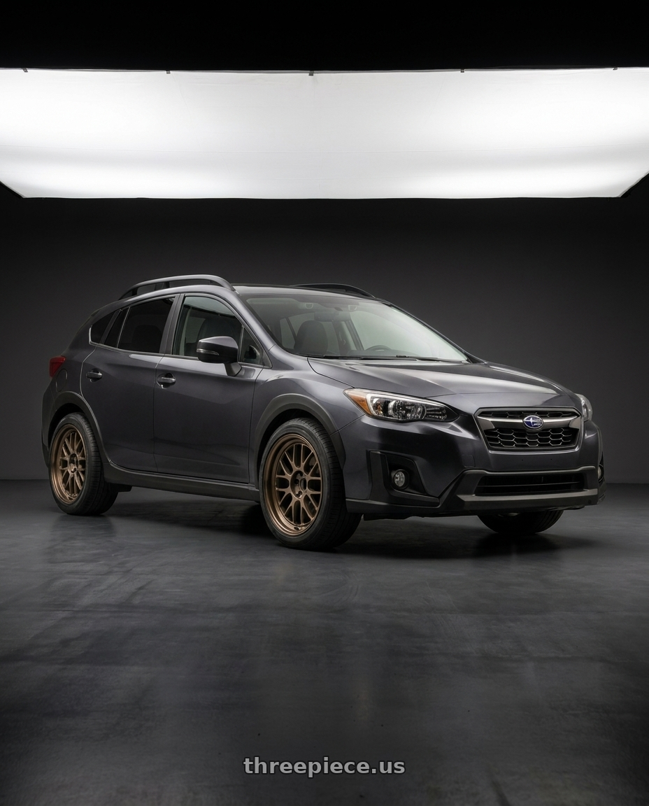 2020 Subaru Xv with Volk Racing 21A 5x100 18X11-10  Bronze wheels