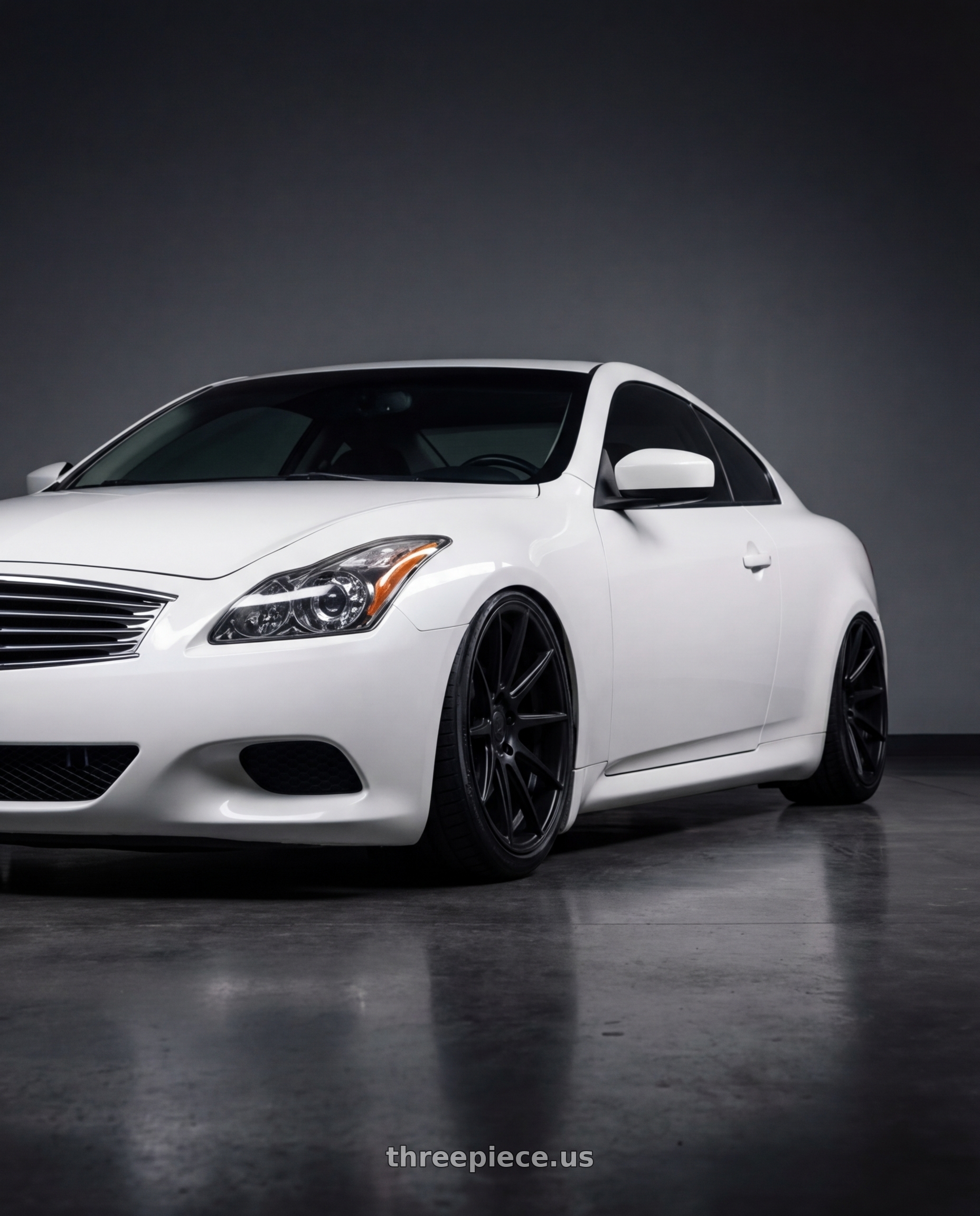 2014 Infiniti G37 Coupe with Avant Garde Wheels M510 5X114.3 19x9.5 +40 Matte Black wheels