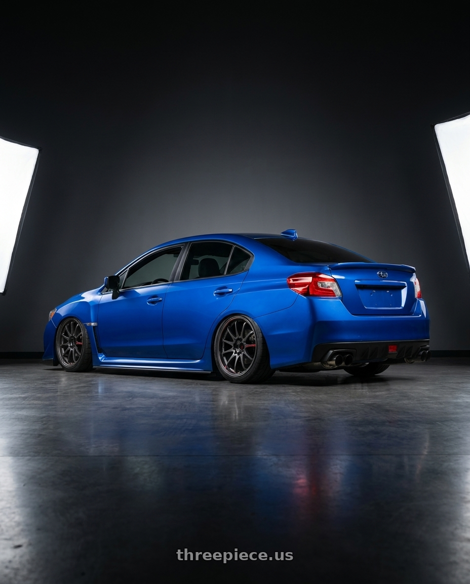 2015 Subaru Wrx with Enkei Rpf1 5x1143 18x9515 Black 18x95 Et15 wheels