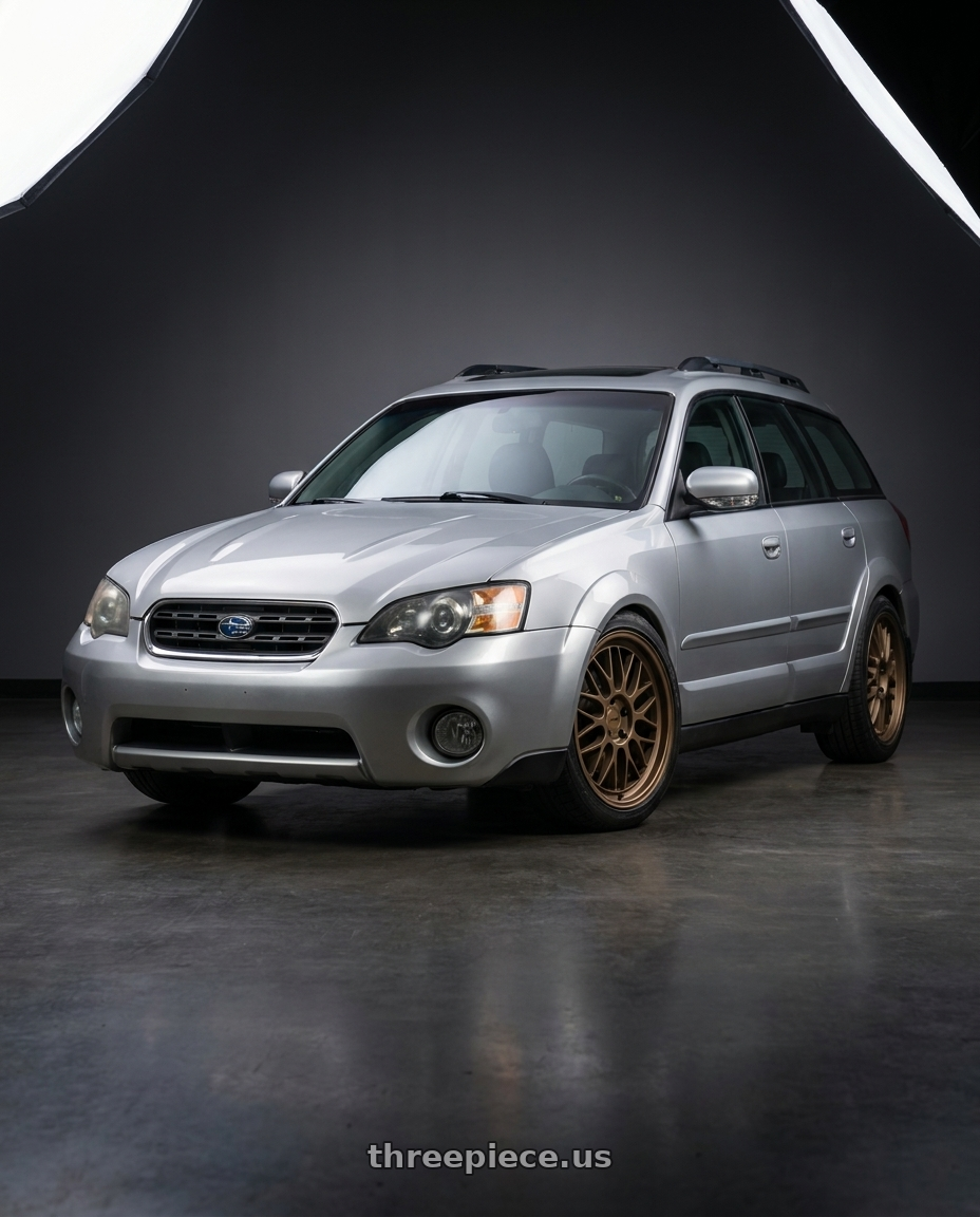 2005 subaru outback premium pack automatic AWD MY05 with KATANA RACING KR06 5x100 18x8 +40 Matte Bronze wheels