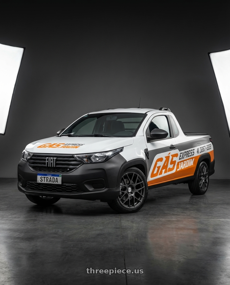 fiat strada endurance 2025 adesivada with TSW NURBURGRING 5X114.3 17X7.5 +45 MATTE GUNMETAL wheels