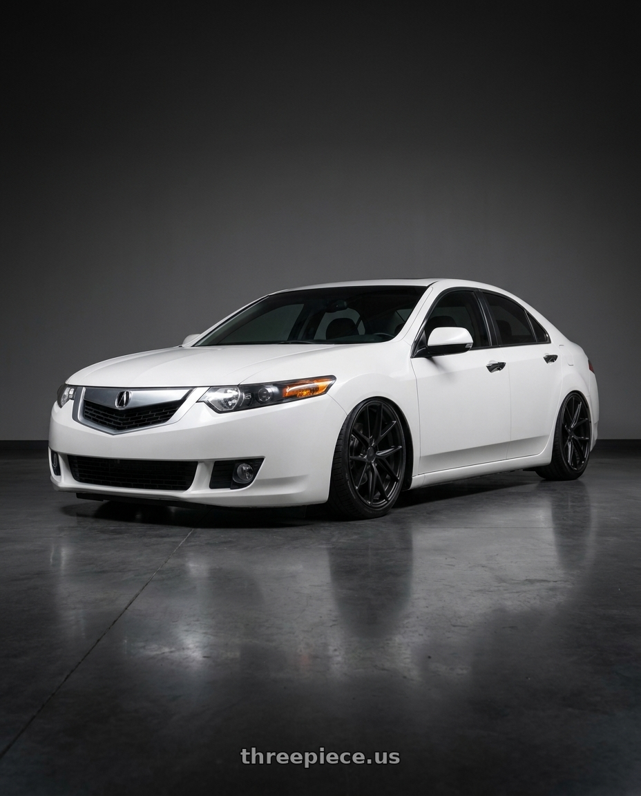 2013 Acura TSX with Niche 1PC M117 MISANO 5X114.3 18X9.5 +40 MATTE BLACK wheels