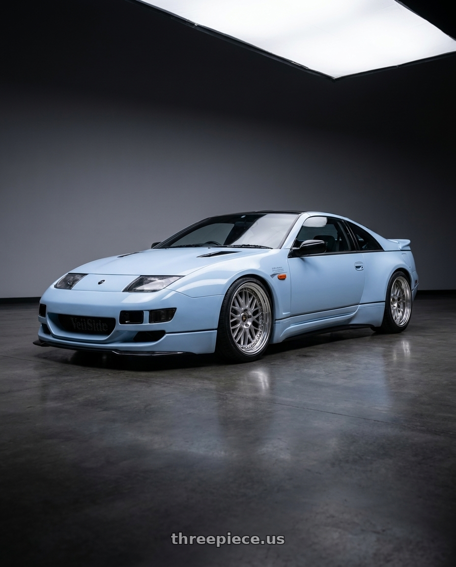 1990 Nissan 300zx with Work Vs-Xx 5x100 18x8.5+32 A Disk Light Grey Silver wheels