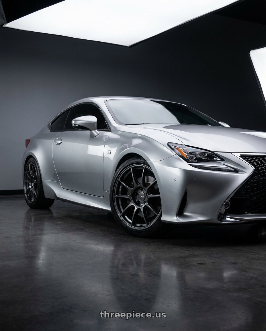 2016 Lexus RC 350 F Sport with Ssr Gtx04 5x114.3 19x9.5+38  DARK GUNMETAL wheels