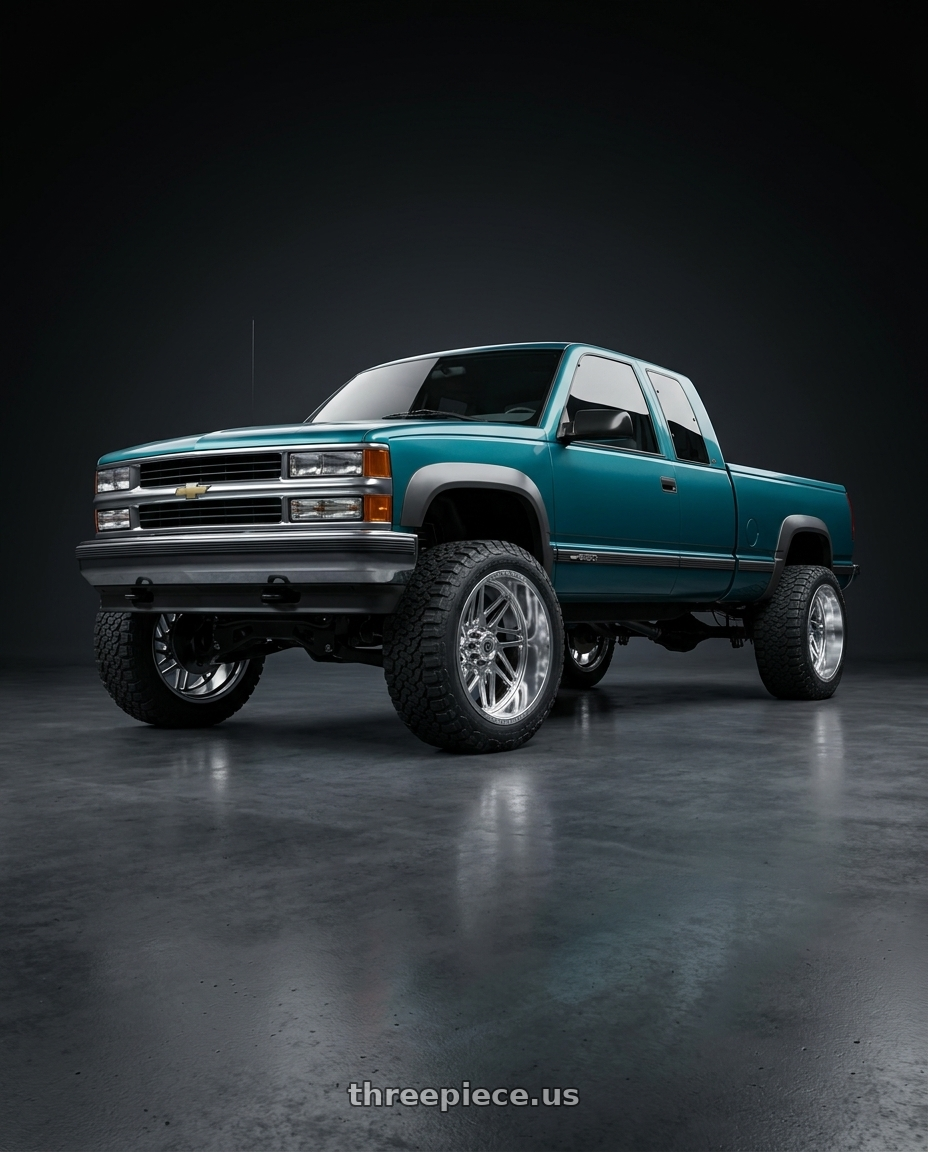 1998 Chevrolet k2500 4x4 with Gear Forged GF761P 8X170 24x14 -76 A262232 wheels