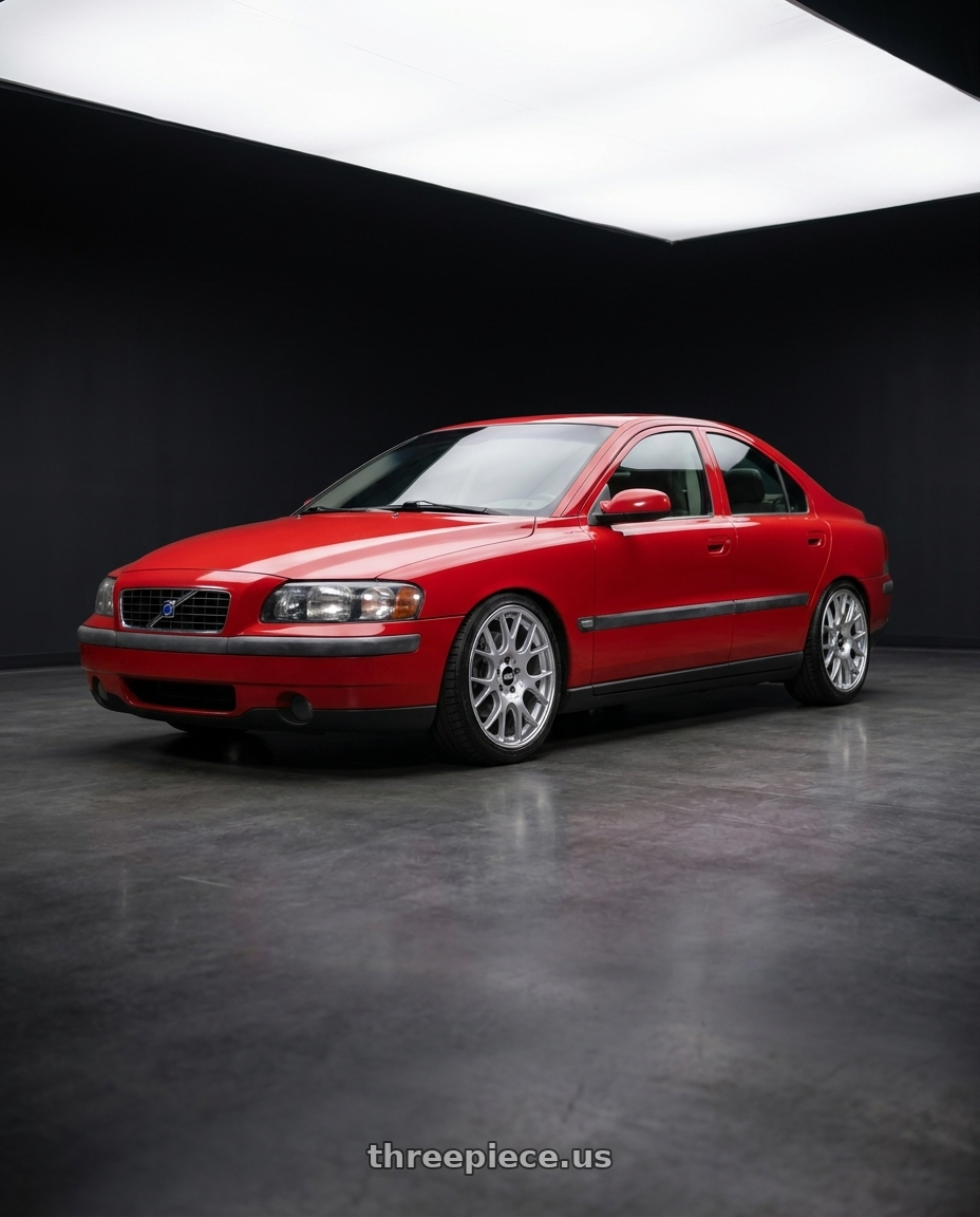 Volvo s60 2002 with BBS CH-R 5x112 18x8.5 +38 Brilliant Silver Polished Rim Protector wheels
