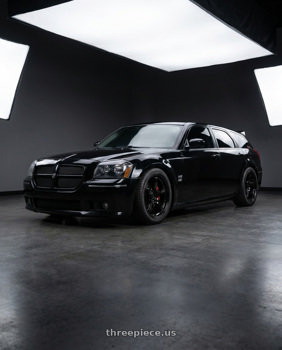 2006 dodge magnum R/T with Gram Lights 57CR 4x100 17x7 +40 Gloss Black wheels
