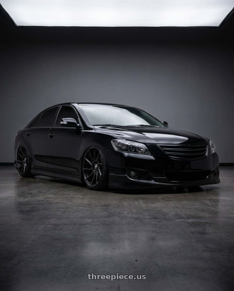 2008 Toyota Camry 2 4 with Fittipaldi FS369B 6X135/6x139.7 22x9.5 +25 Gloss Black wheels