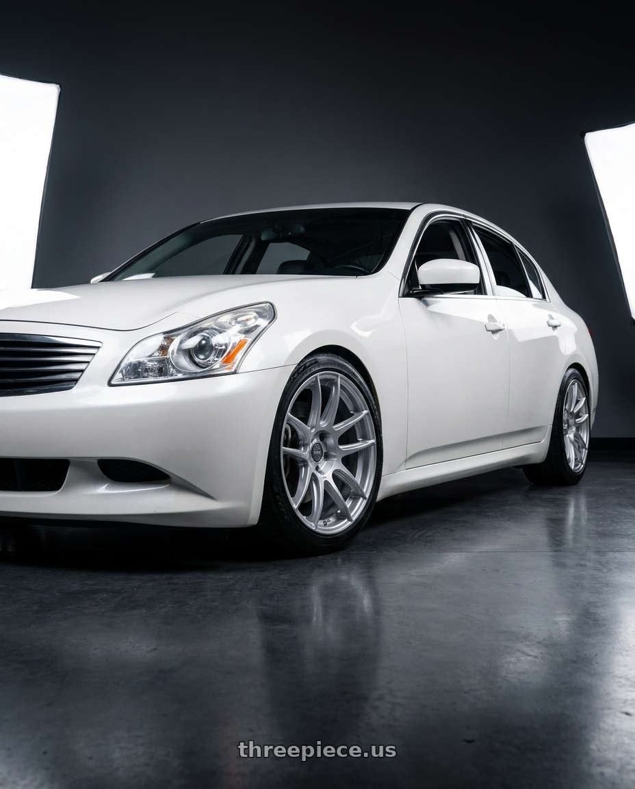 2007 INFINITI G35 with ESR Wheels CS SERIES CS8 5x114.3 19x9.5 +35 Hyper Silver wheels