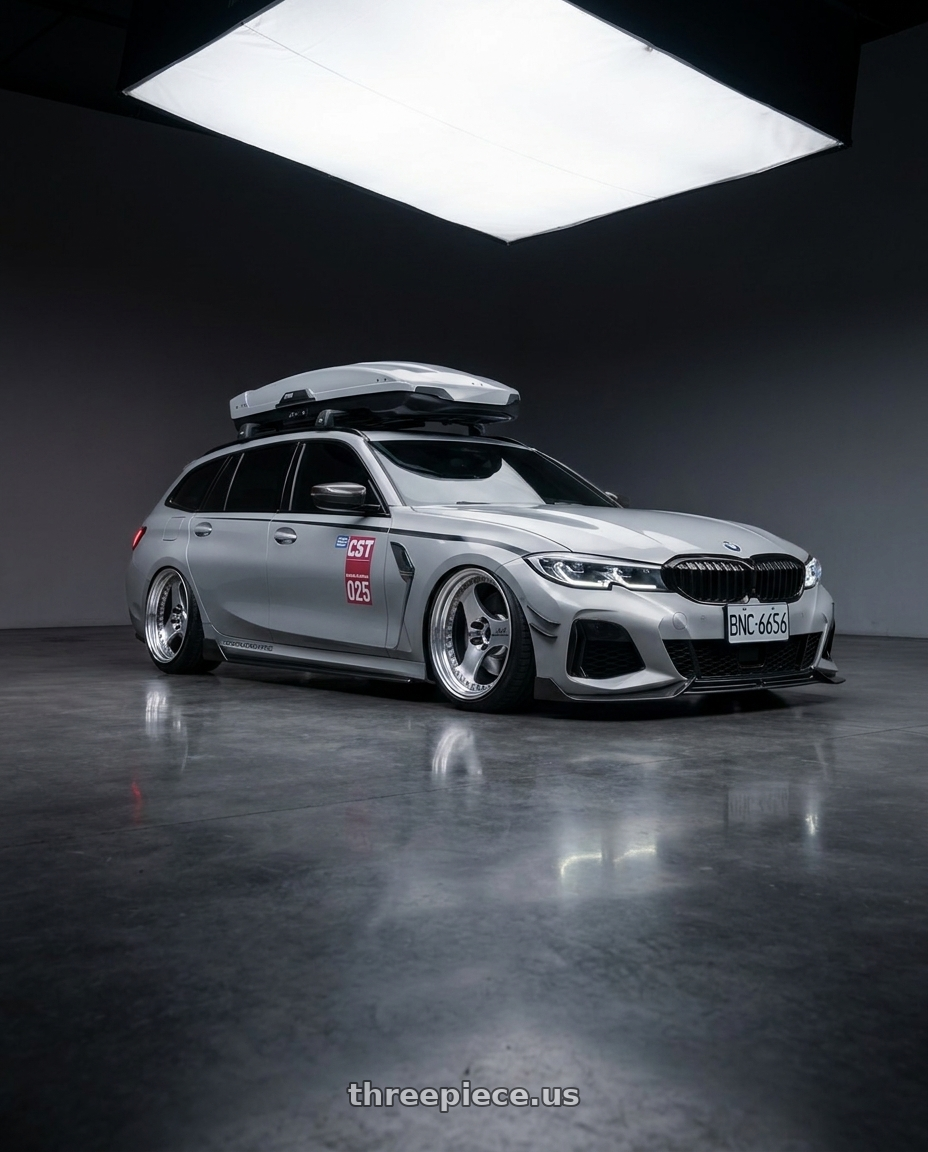2021 BMW G21 with Advan Racing ONI2 PROGRESSIVE 5x114.3 20x9.0 +39 MACHINING & DIAMOND CUT wheels