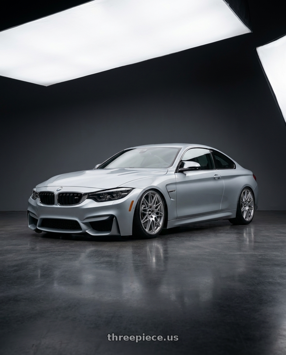 2020 Bmw m4 square with BBS CH-R 5x120 19x8.5 +32 Brilliant Silver Polished Rim Protector wheels