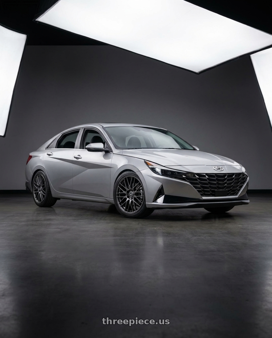 2021 Hyundai Elantra Limited with Enkei EKM3 5x114.3 18x8+40 Gunmetal wheels