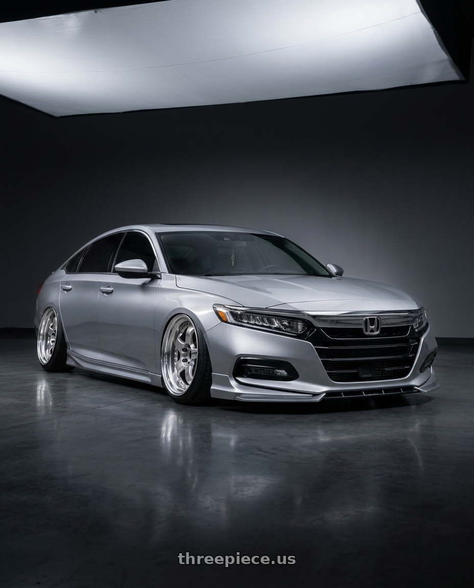 2020 Honda Accord with Work Meister S1 3P 5x114.3 19x8.5+45 L Disk Bright Buff Finish wheels