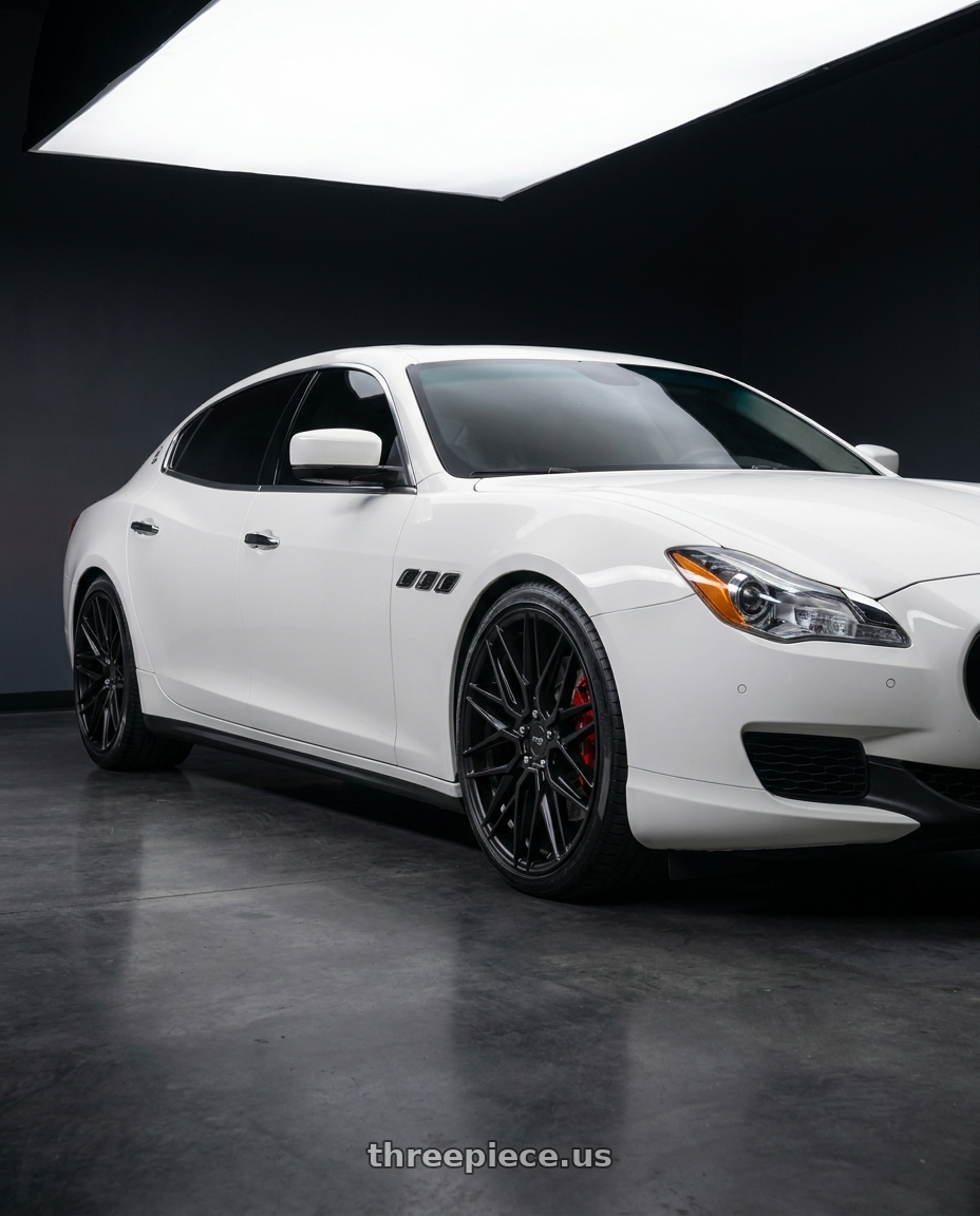 2014 maserati quattroporte gts  with Niche 1PC M190 GAMMA 5X114.3 20X9 +35 MATTE BLACK wheels