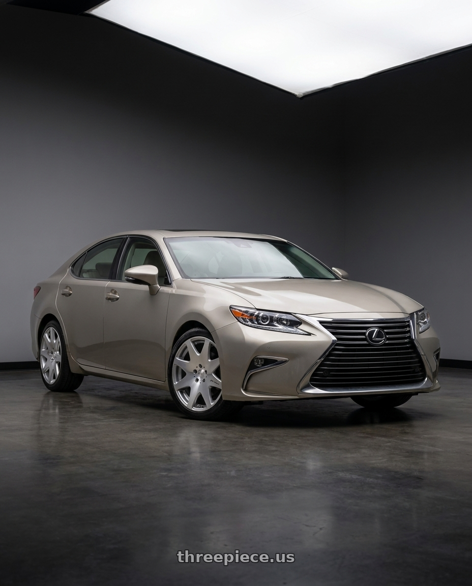 2016 lexus es350 with MRR HR3 5x112 20x8.5  +35 Silver Machine Face wheels